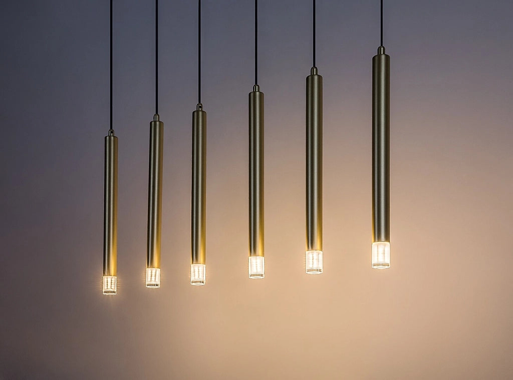 Lampada sospesa barra moderna Ramira oro 6xG9 Rabalux