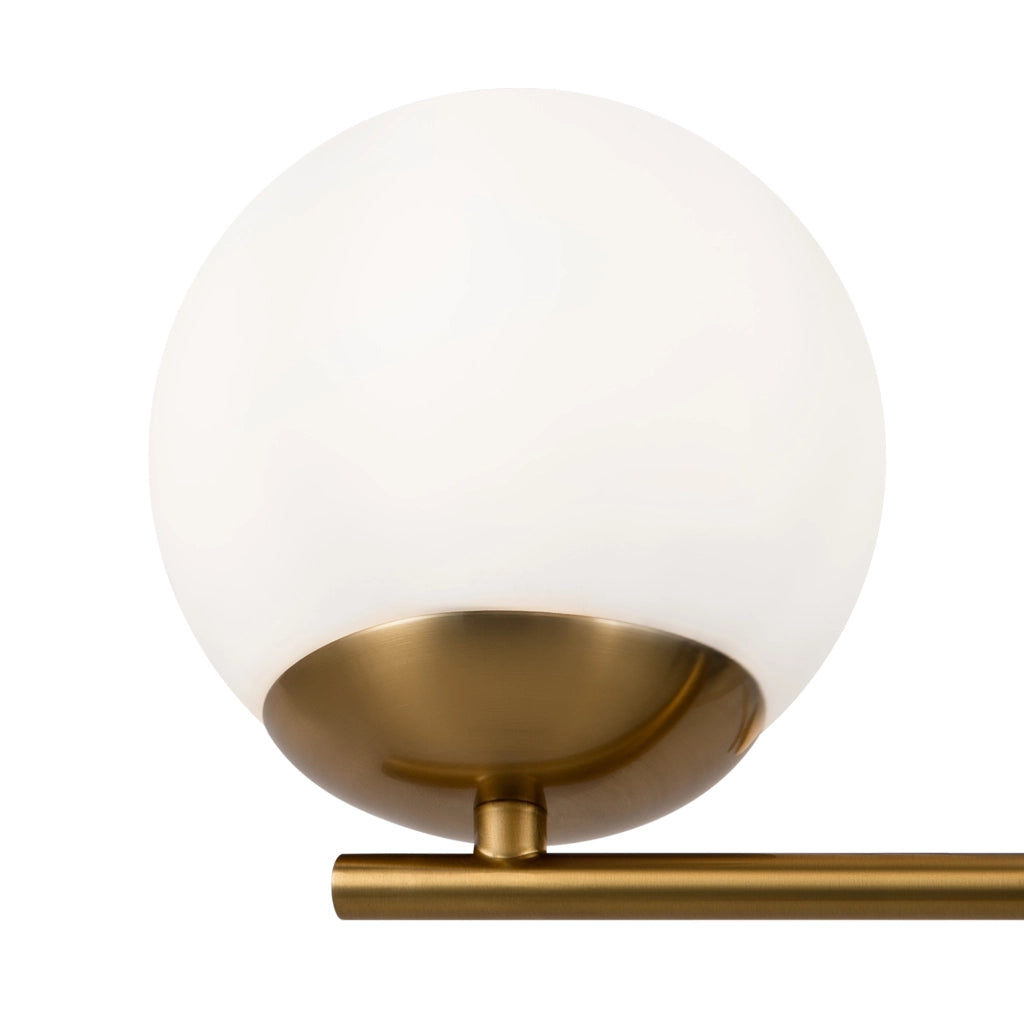 Maytoni Lampadario moderno Marble 6 luci E27 ottone metallo vetro