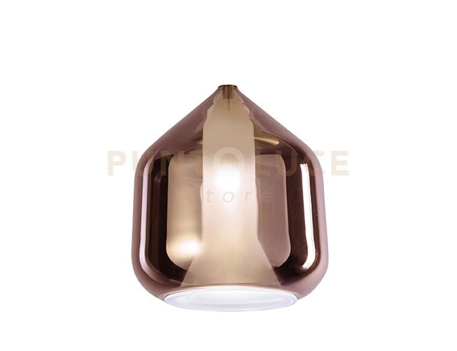 X-RAY SOSPENSIONE 1 LUCE VETRO BASSO ORO MONTATURA ORO ATTACCO G9