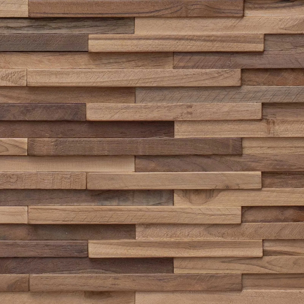 Testiera Naturale 100 cm Legno di teak solido 42024553
