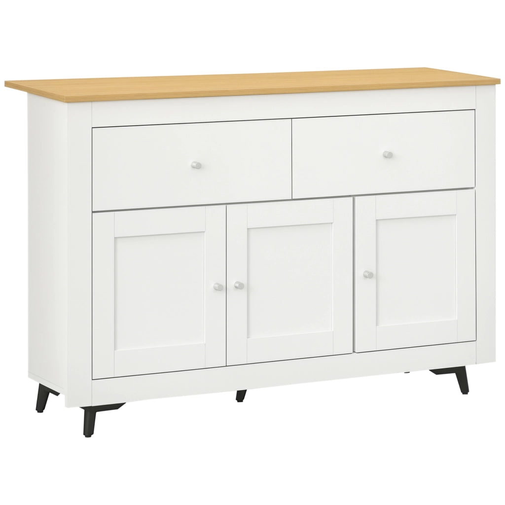 Buffet da cucina ¨C zephmum ¨C bianco, legno, 117x35x80 cm