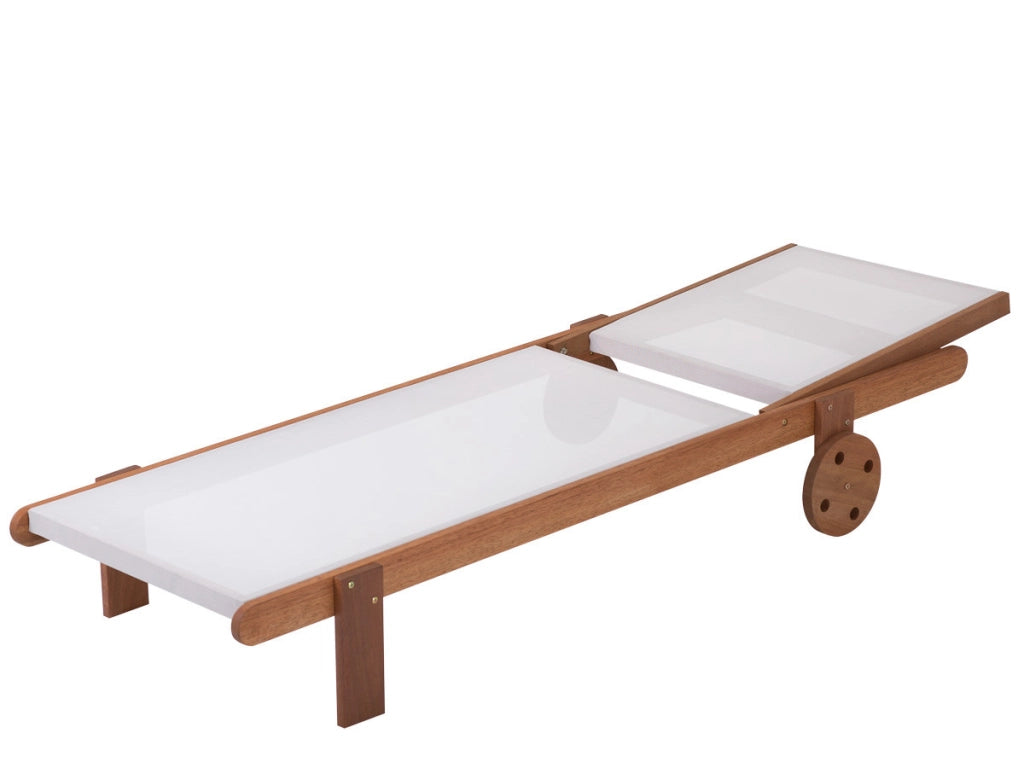 Lettino in legno esotico SAIGON - Maple -  Marrone chiaro