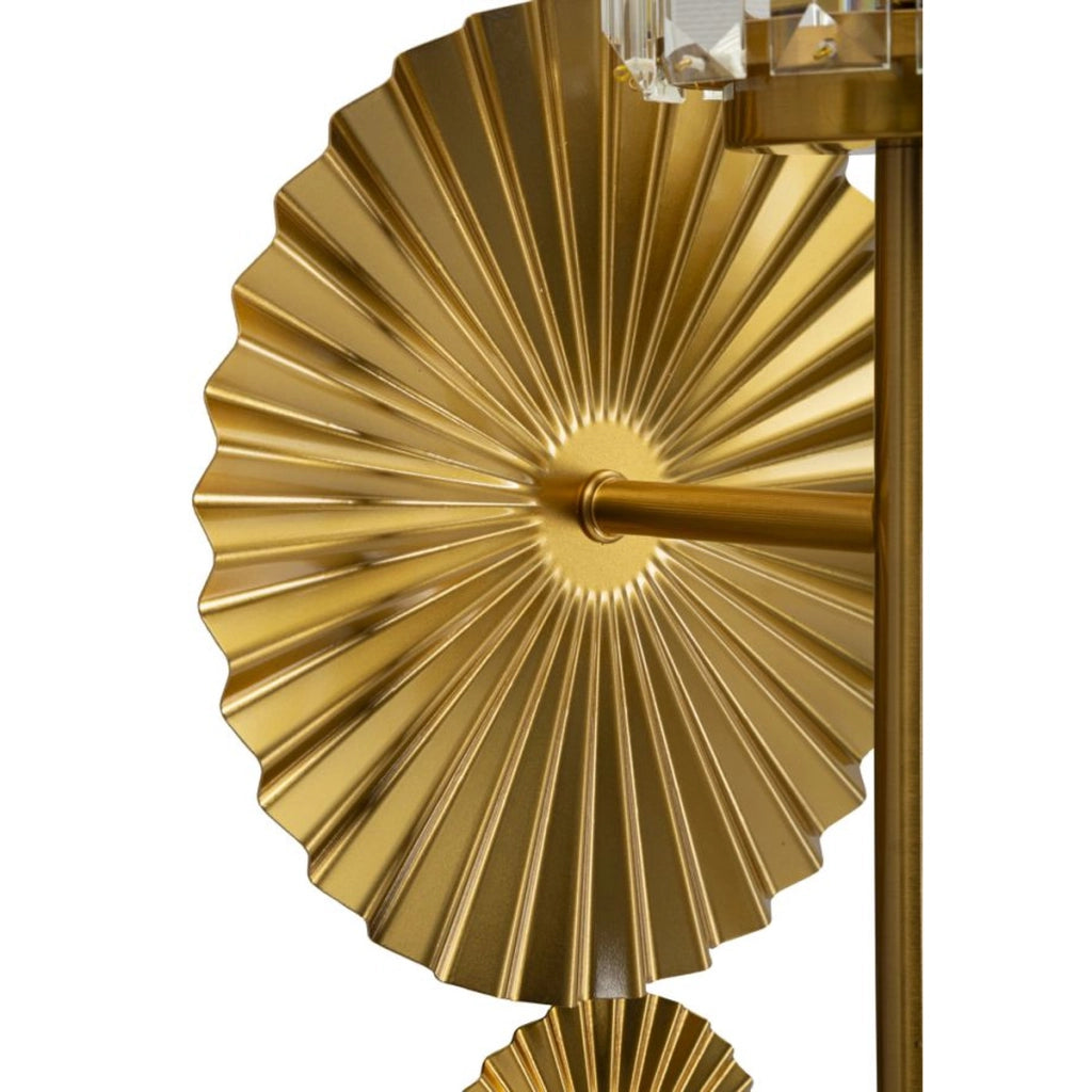 Lampada a Parete VKH915, Oro, Vetro, 20x17x47 cm
