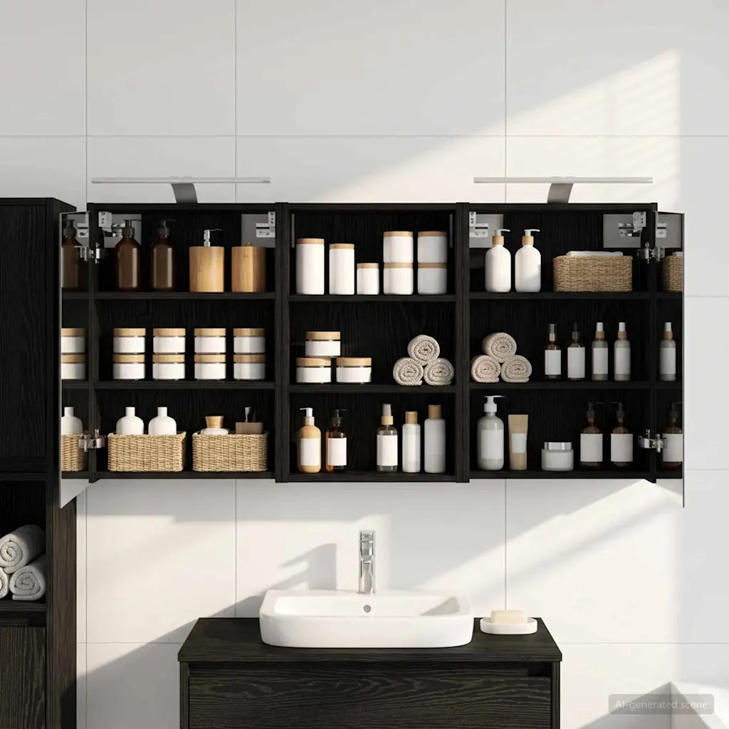 Set di Armadi da Bagno con lo scaffale 3 pcs 126 x 16 x 62.5 cm 3403833
