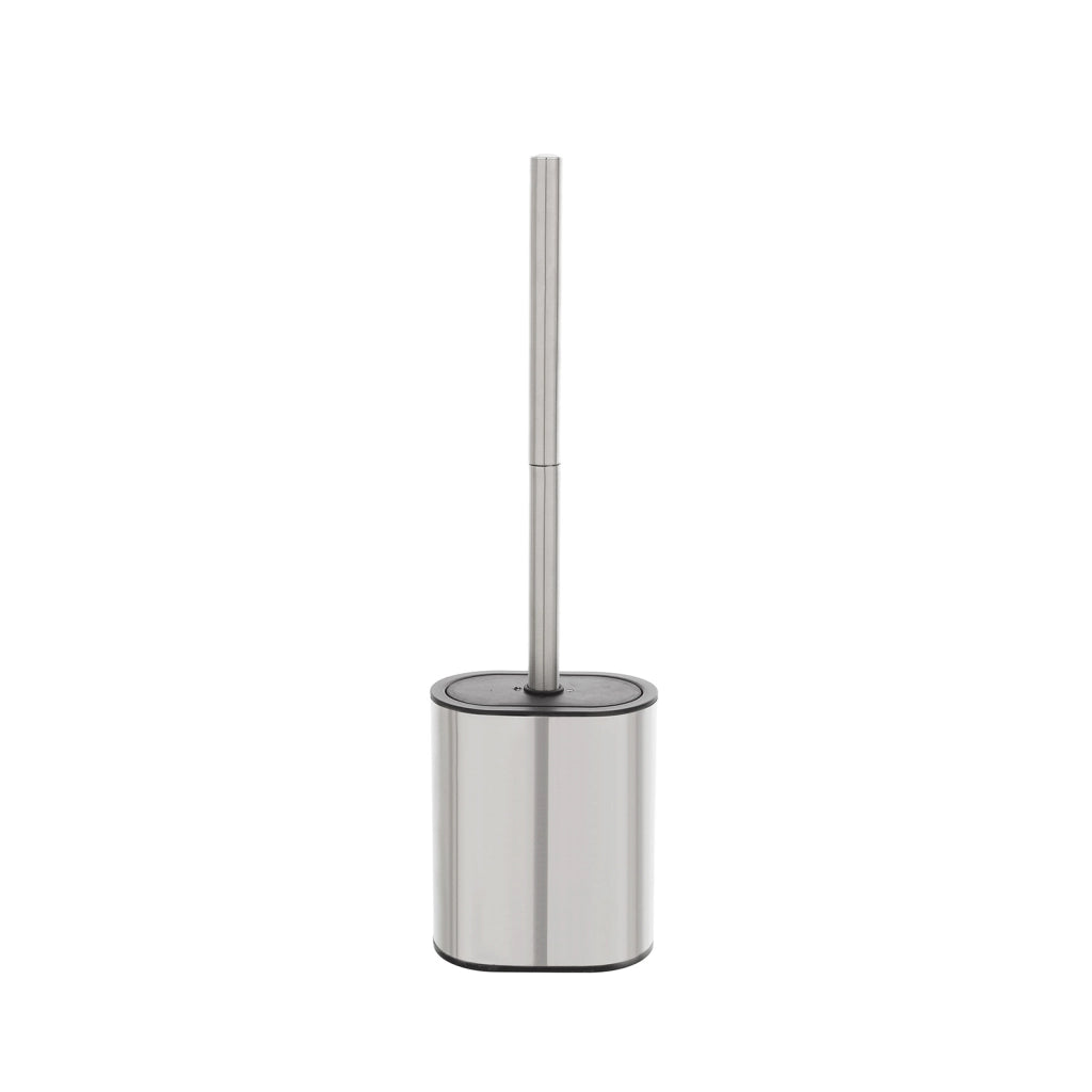 PORTASCOPINO CUPIDO 12X7XH41CM BIANCO/ACCIAIO
