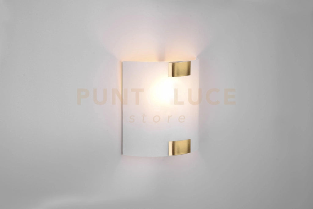 PURA APPLIQUE VETRO QUADRATA GANCI METALLO OTTONE INVECCHIATO 20X20CM 1 LUCE ATTACCO E27