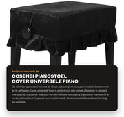 Sedile per pianoforte Universale Cassetta per scarpe - Protezione contro la sporcizia - Protezione completa - Materiale morbido - Design macramé - Adatto per divani a due posti - Sedile per sgabello