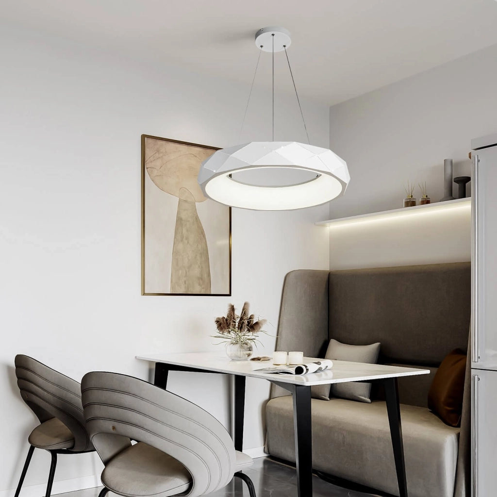 Lampada a sospensione LED Reus Light Prestige bianca Ø60