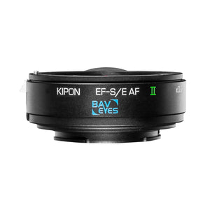Kipon Adattatore AF Baveyes compatibile con Canon compatibile con EF-Sony E x0,7 con supporto