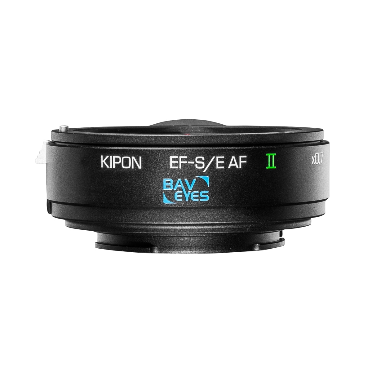 Kipon Adattatore AF Baveyes compatibile con Canon compatibile con EF-Sony E x0,7 con supporto