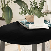 Piano Tavolo Marrone Scuro 100x50x2 cm in Rovere Massello Ovale 4009078
