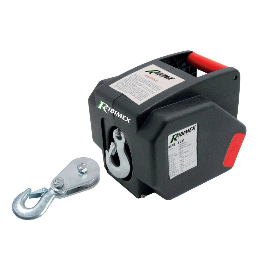 VERRICELLO ELETTRICO 12V PORTATILE 5000Kg ARGANO PARANCO RIBIMEX PE12V