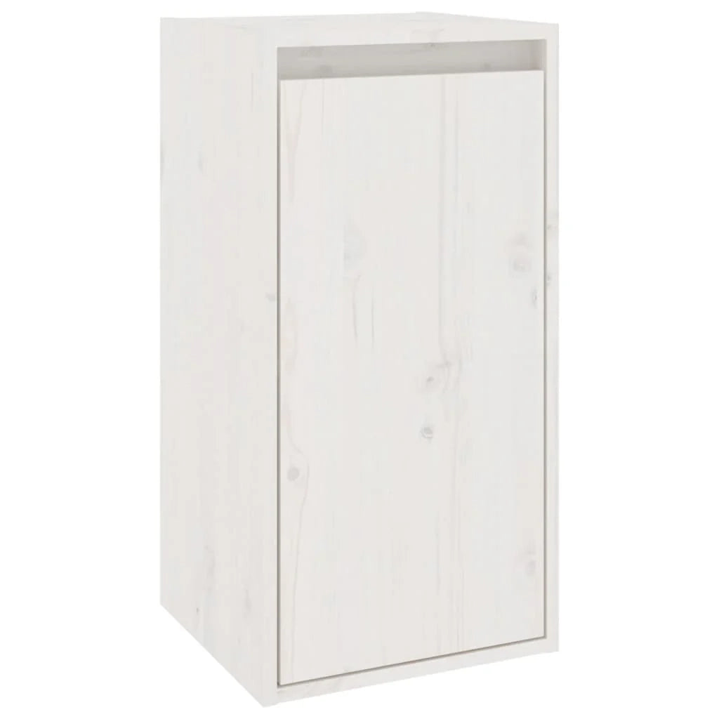 Mobile TV multimediale scaffale TV credenza mobile TV sala da pranzo soggiorno camera da letto 2 pezzi legno massello di pino bianco 02_0028582