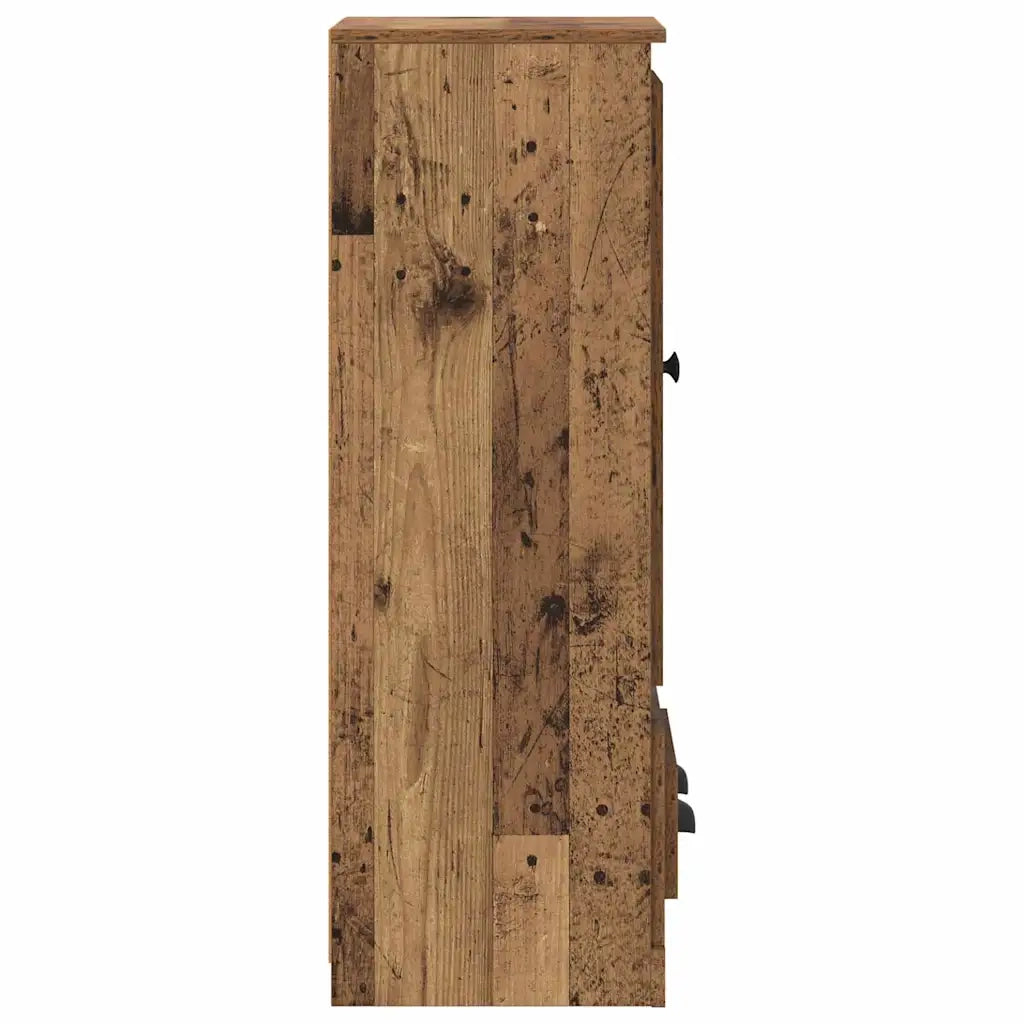 Credenza con cassetto 3 pz-Set di 3 Buffet-Armadio da cucina Legno vecchio Legno multistrato 871518