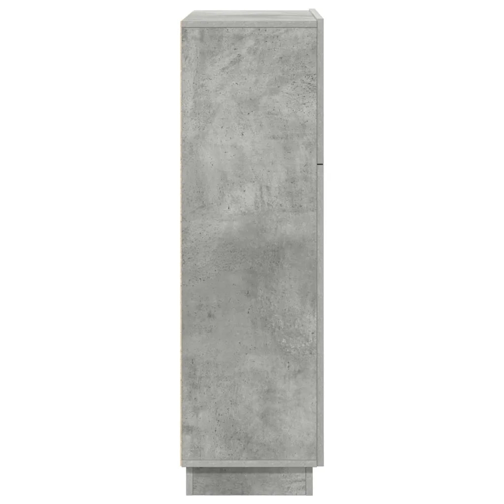 Scrivania con lo scaffale Grigio cemento 71,5 x 31,5 x 106,5 cm 869485