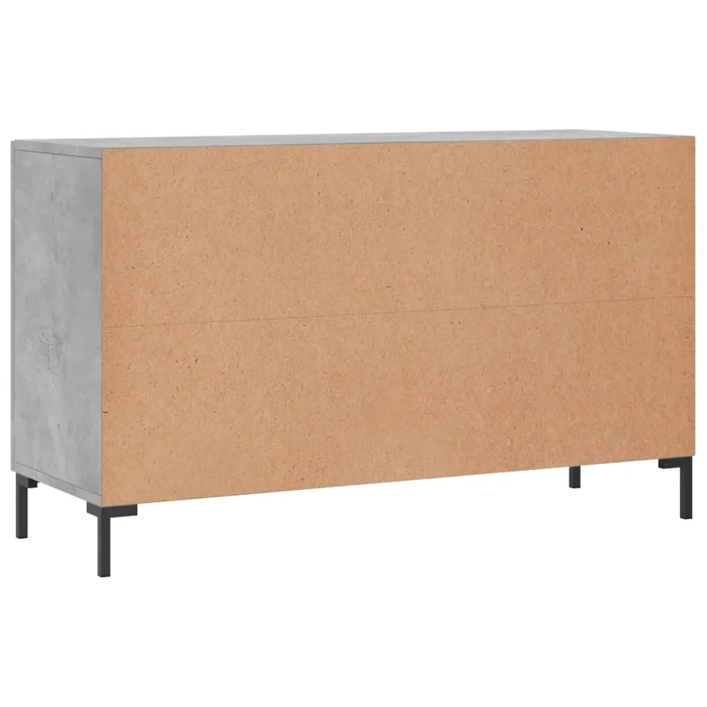 Credenza-Buffet-Armadio da cucina Grigio Cemento 100x36x60 cm in Legno Multistrato 314448