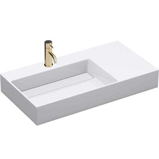 Lavabo In Conglomerato Archi 75 Cm White