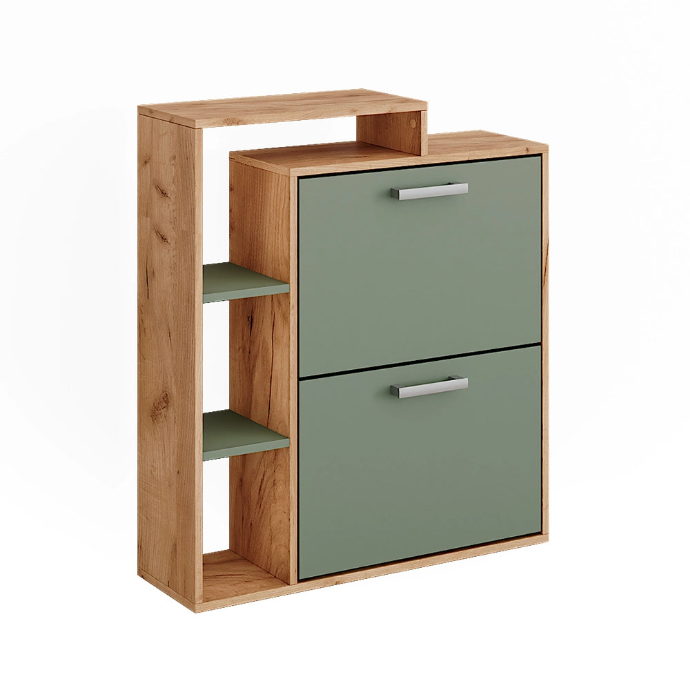 Vicco Scarpiera Goldkraft rovere/verde 80 x 90 cm