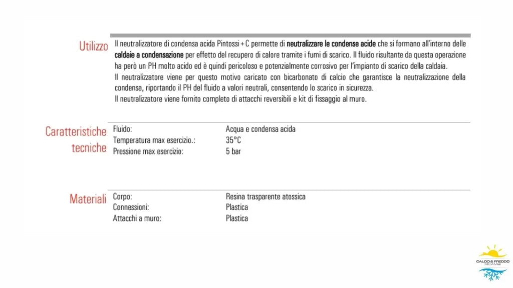 Filtro Neutralizzatore di Condensa Acida per caldaie a condensazione con carbonato di calcio