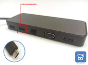 HP USB-C Mini Dock, Docking station, VGA, HDMI 1 USB 3, USB-C USATO