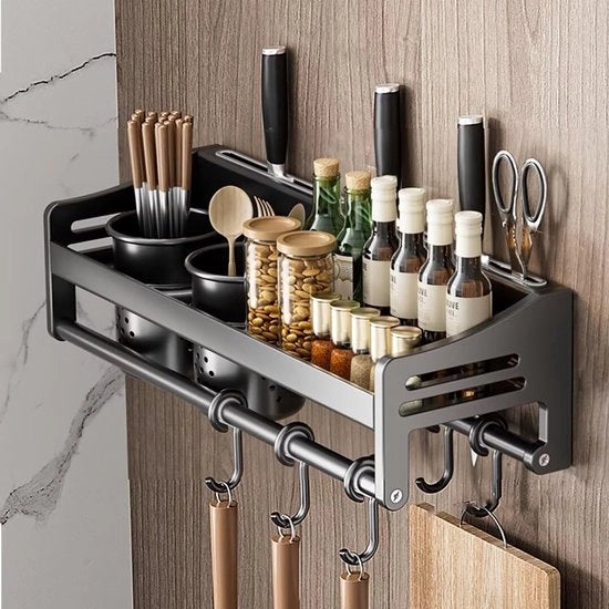 Organizzatore per erbe da appendere - 1 pezzo - metallo - 40 x 13,4 x 12 cm