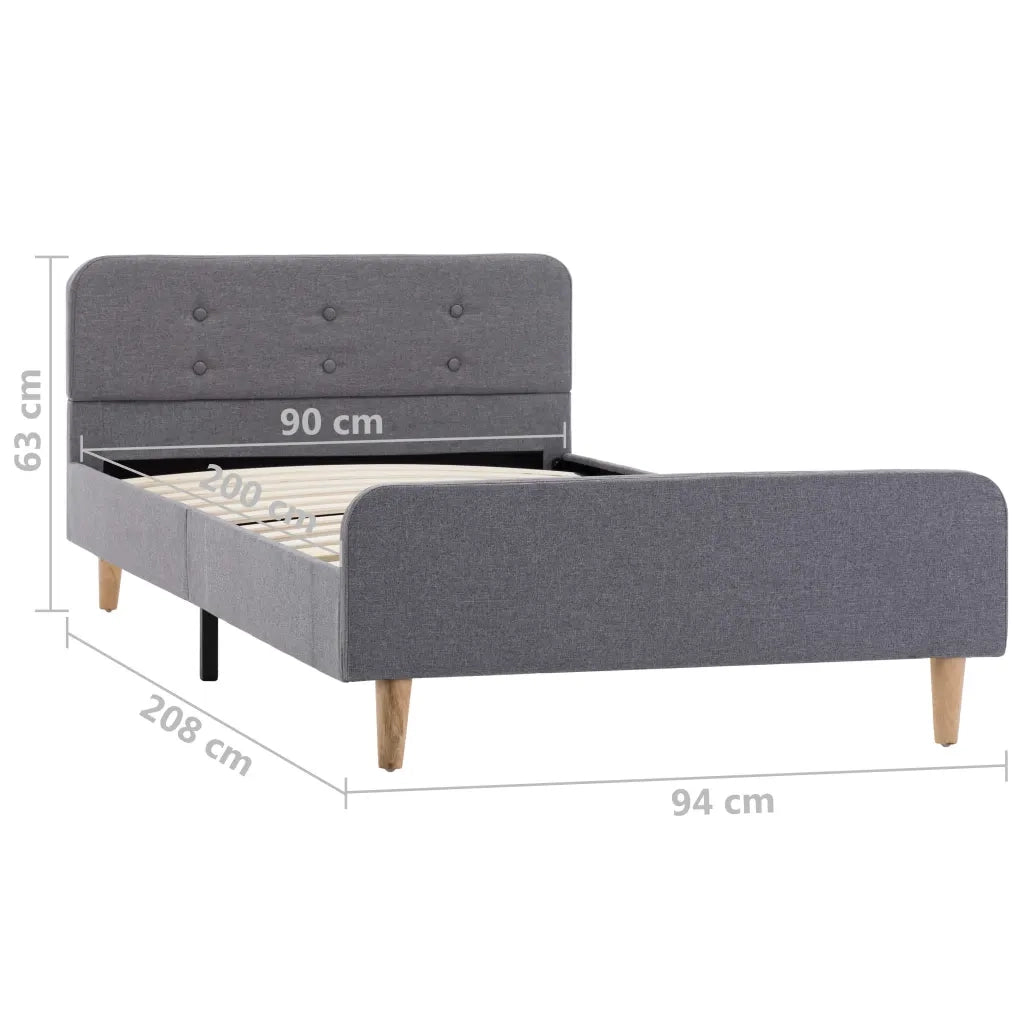Giroletto Grigio Chiaro in Tessuto 90x200 cm 284900