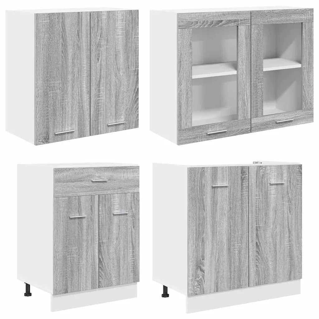 Set mobili da cucina con cassetto Lyon 4 pcs Grigio sonoma 3388346