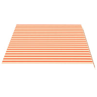 Tessuto di Ricambio per Tenda da Sole Giallo e Arancio 4,5x3 m 312019