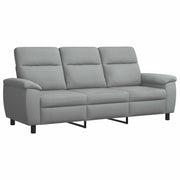 Divano Grigio Chiaro 214 x 90 x 95 cm Tessuto 42040964