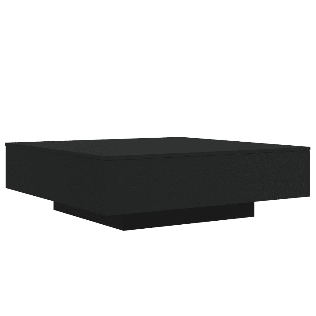 Tavolino da Salotto Nero 100x100x31 cm in Legno Multistrato 836596