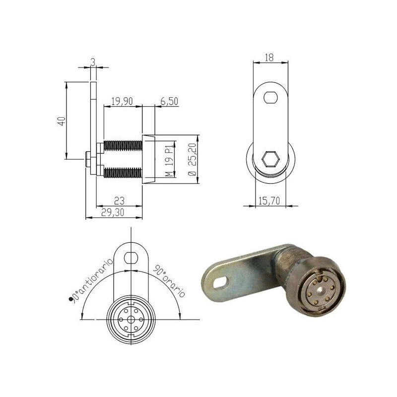 Cilindro Levetta Mm 22 Jack 100750Kd Omr
