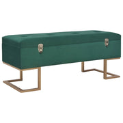 Panca con vano contenitore 105 cm velluto verde 02_0010732