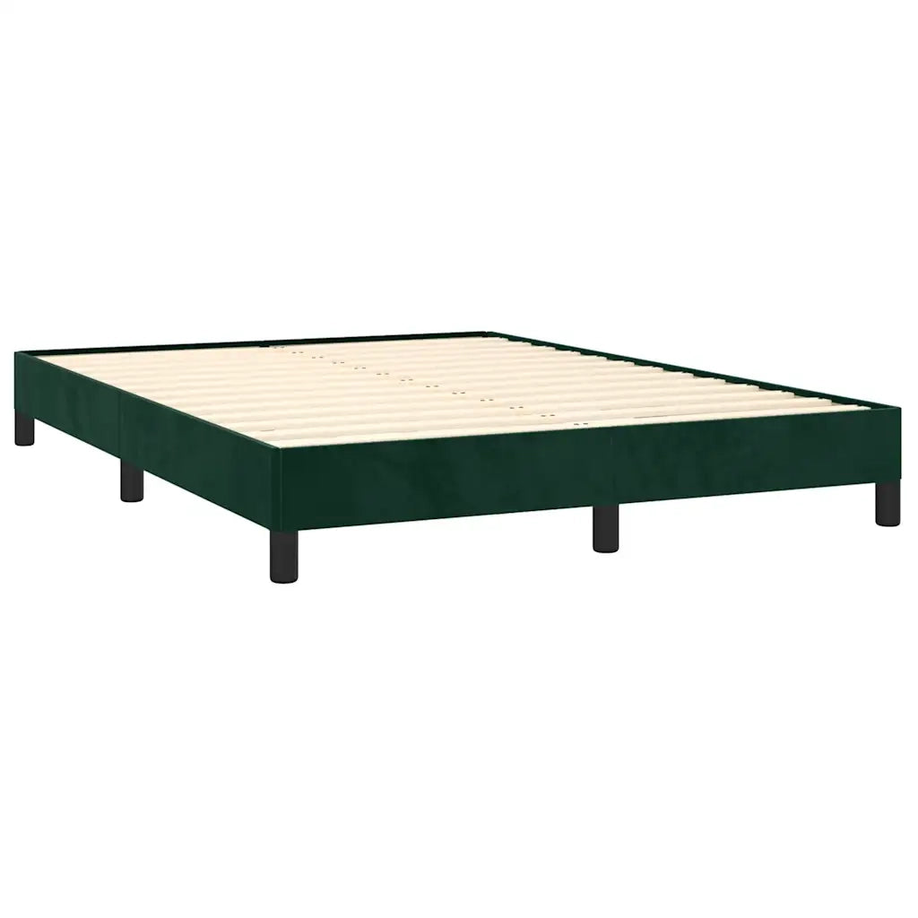 Giroletto senza Materasso Verde Scuro 140x190 cm in Velluto 346973