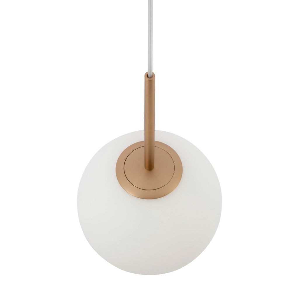 Maytoni Lampadario Minimal Basic Form 1 luce E14 oro metallo diffusore vetro