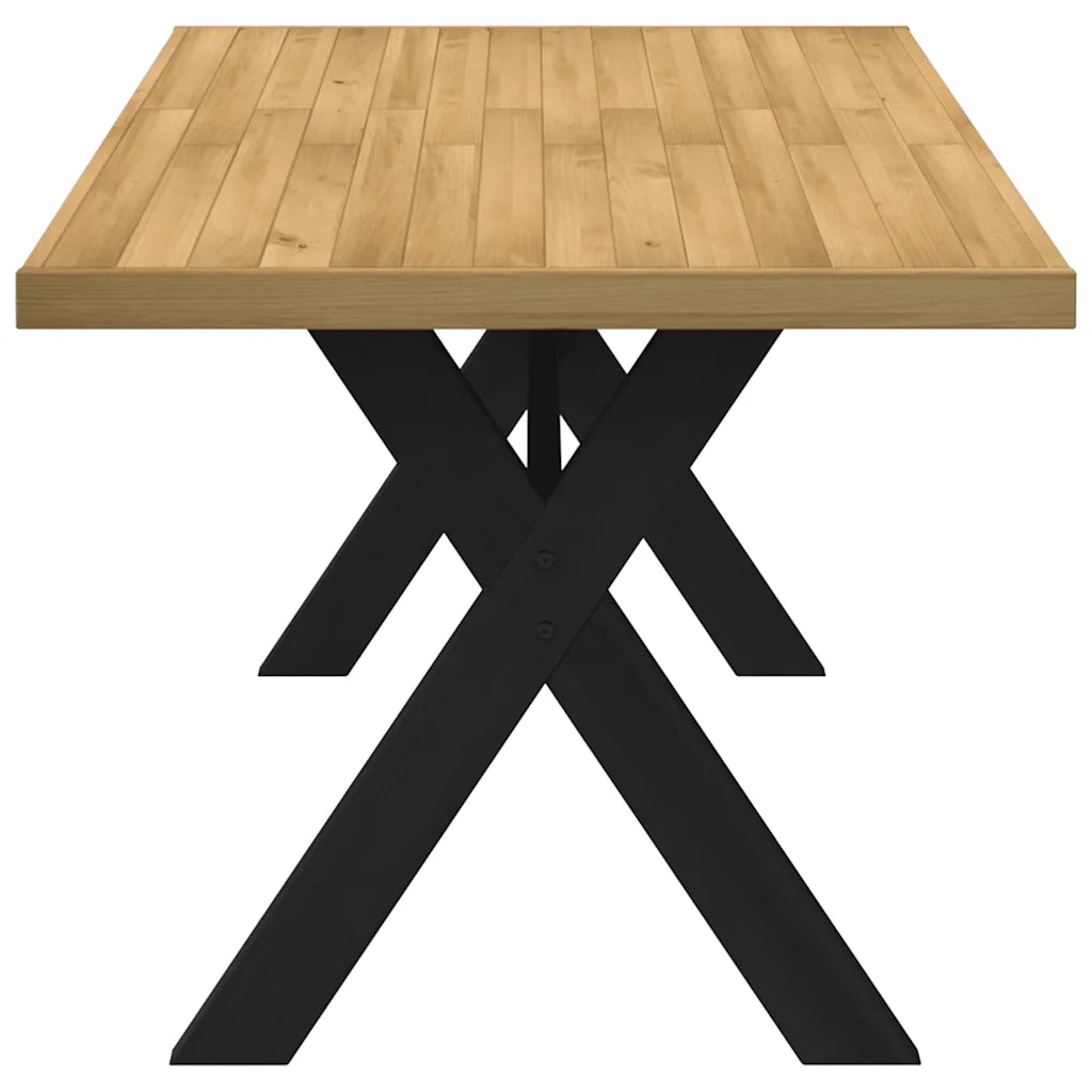 Tavolo Pranzo NOAIN Gambe a Forma X 160x90x75 cm Legno Massello 4100043