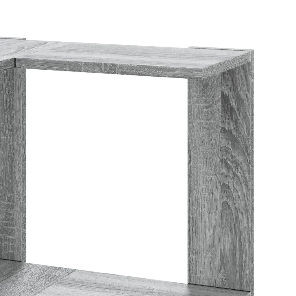 Libreria Angolare 5Ripiani Grigio Sonoma 50x50x179 cm Legno