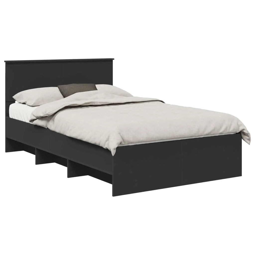 Struttura del letto Nero 120 x 123 cm Legno multistrato 3408873