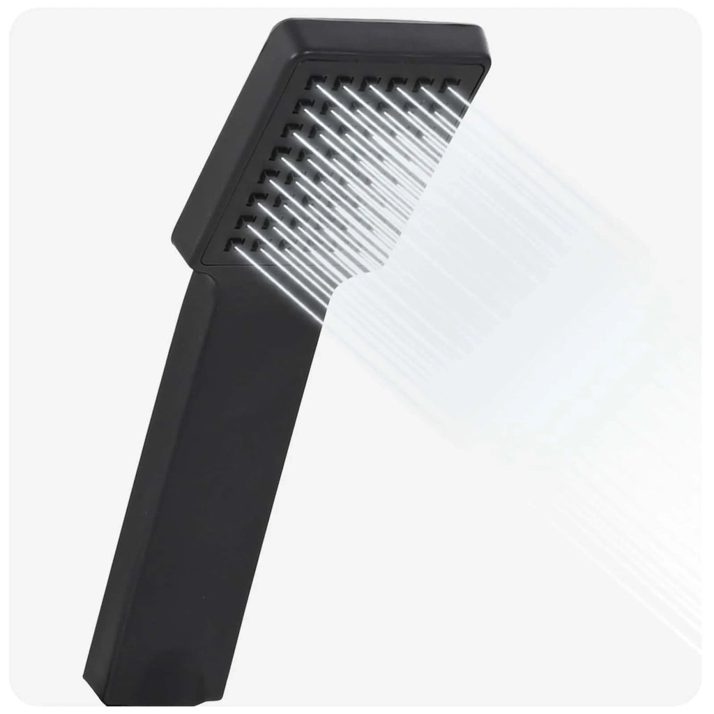 Set di doccia con soffione Nero 150 cm Acciaio Inox CFW4583781