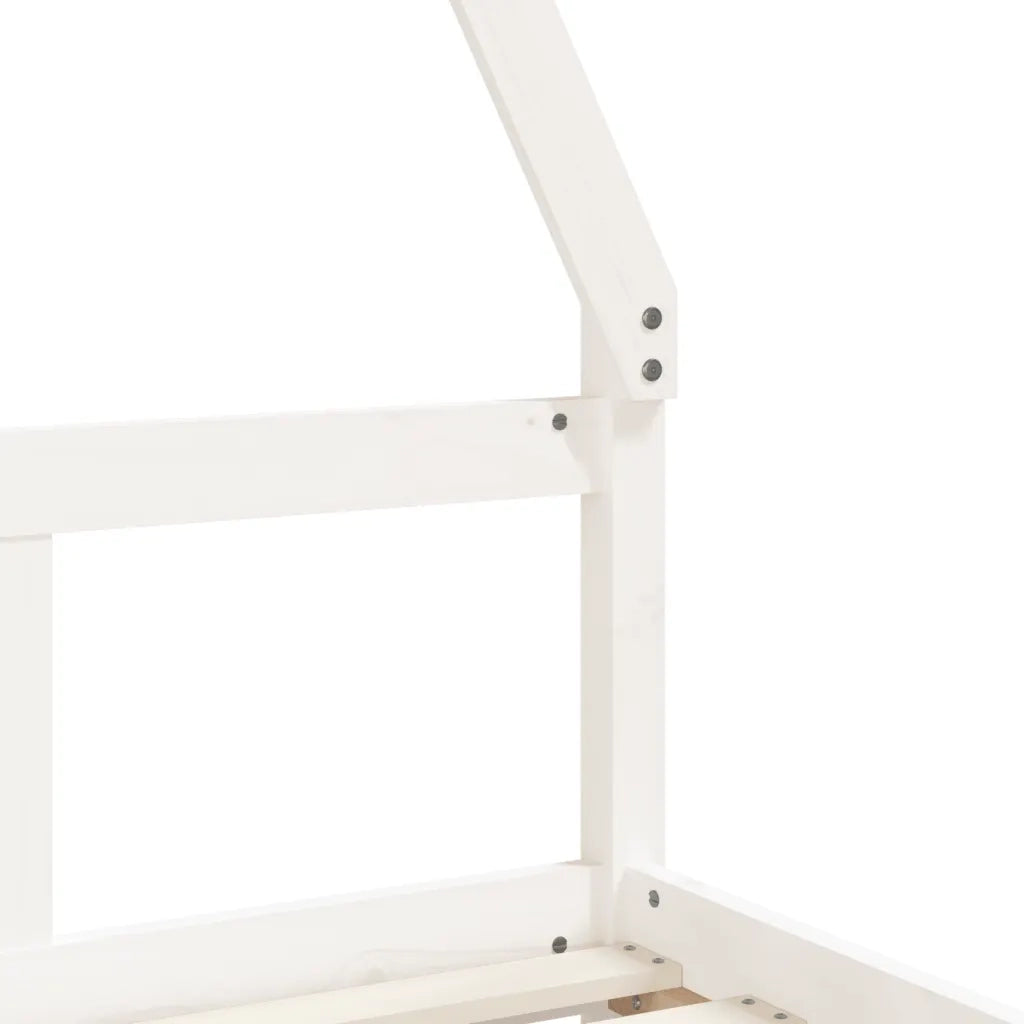Giroletto per Bambini-Struttura Letto Bambini Bianco 80x160cm in Legno Massello di Pino 763164