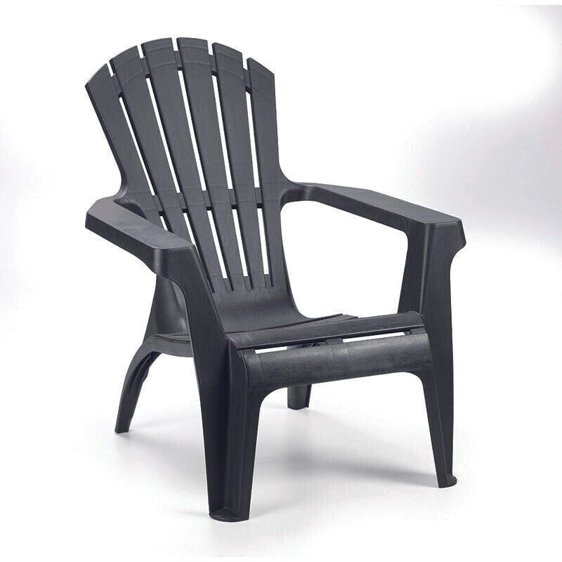 SEDIA MARYLAND ANTRACITE 80X73XH88CM IN RESINA.
