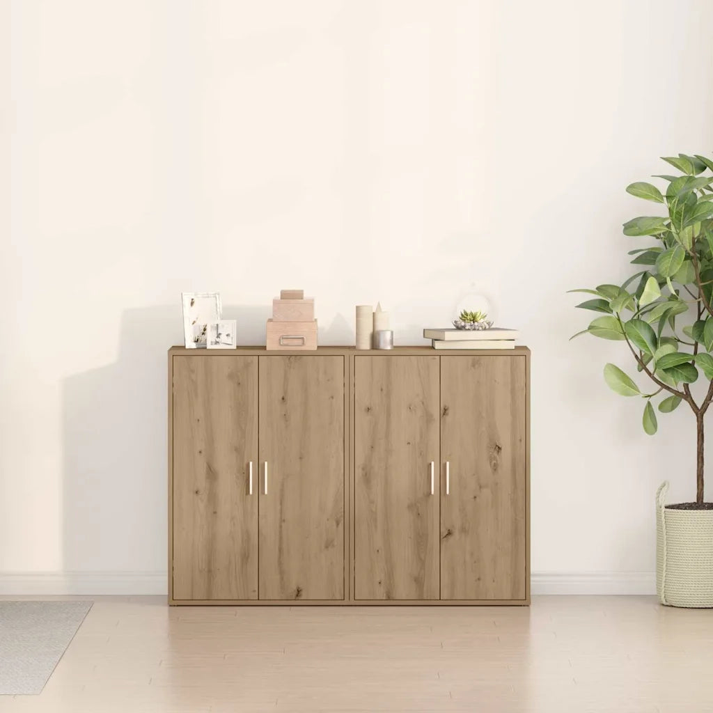 Credenza 2 pcs Rovere artigianale 60 x 31 x 84 cm 3334303