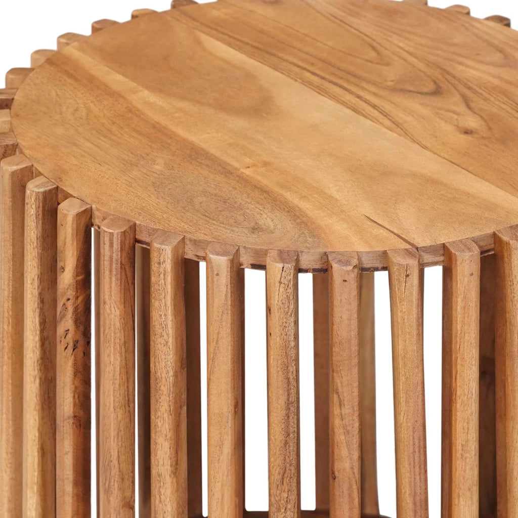 Set di Tavolini Fatti a Mano 2 pcs Marrone Teak 40 x 40 x 45 cm 42020067