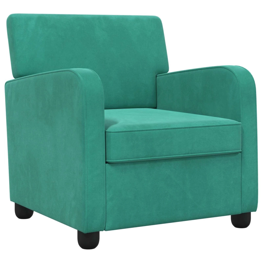Poltrona Turchese Velluto 42043422
