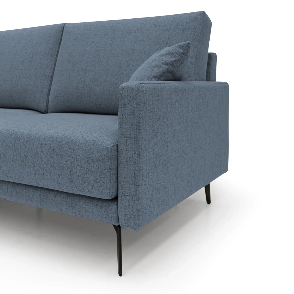 Saturno Divano moderno in tessuto morbido impermeabile T03 140 cm blu