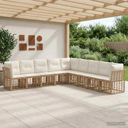 Set di divani da esterno Naturale Poliestere