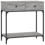 Tavolino Consolle | Tavolo d'Ingresso Grigio Sonoma 75x34,5x75cm Legno Multistrato