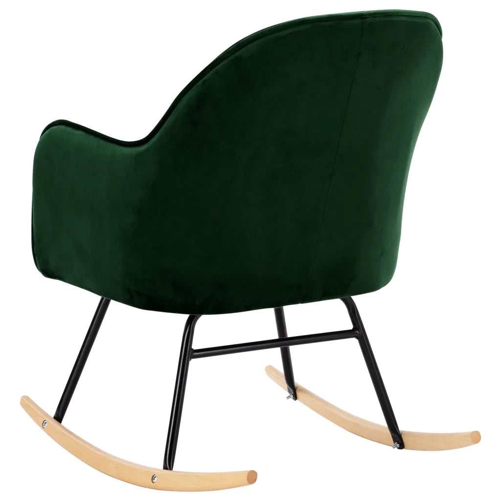 Sedia da Pranzo Verde Scuro in Velluto CFW5516320