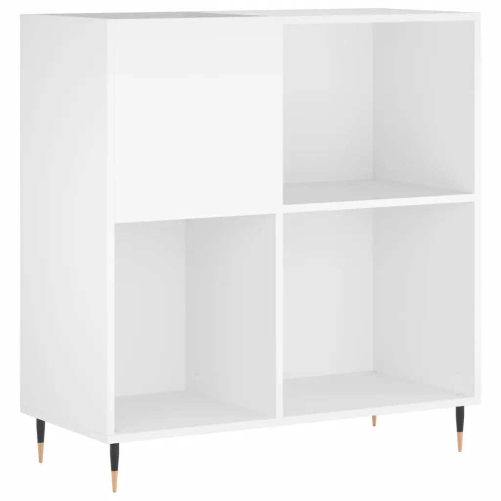 Mobile Porta Dischi Bianco 84,5x38x89 cm in Legno Multistratocod mxl 79679