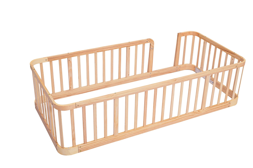 Recinto modulare per bambini 140 x 200 cm in legno ingegnerizzato naturale
