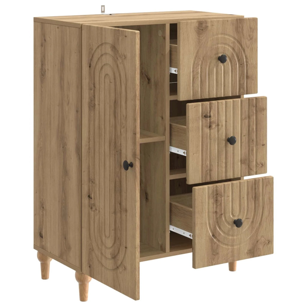 Credenza con cassetto Rovere Artigianale 66 x 34,5 x 90 cm 894174